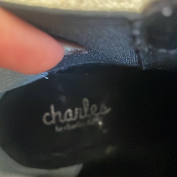 Charles David Duke Leather Embellished Pointed Toe Block Heel Boot - Picture 7 of 7